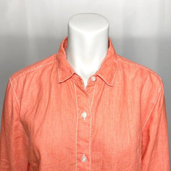 TOMMY BAHAMA Linen Button Down Long Sleeve Top - Picture 4 of 8